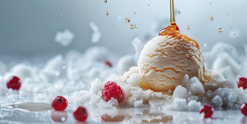 ntre helado casero cremoso y con cristales dehielo